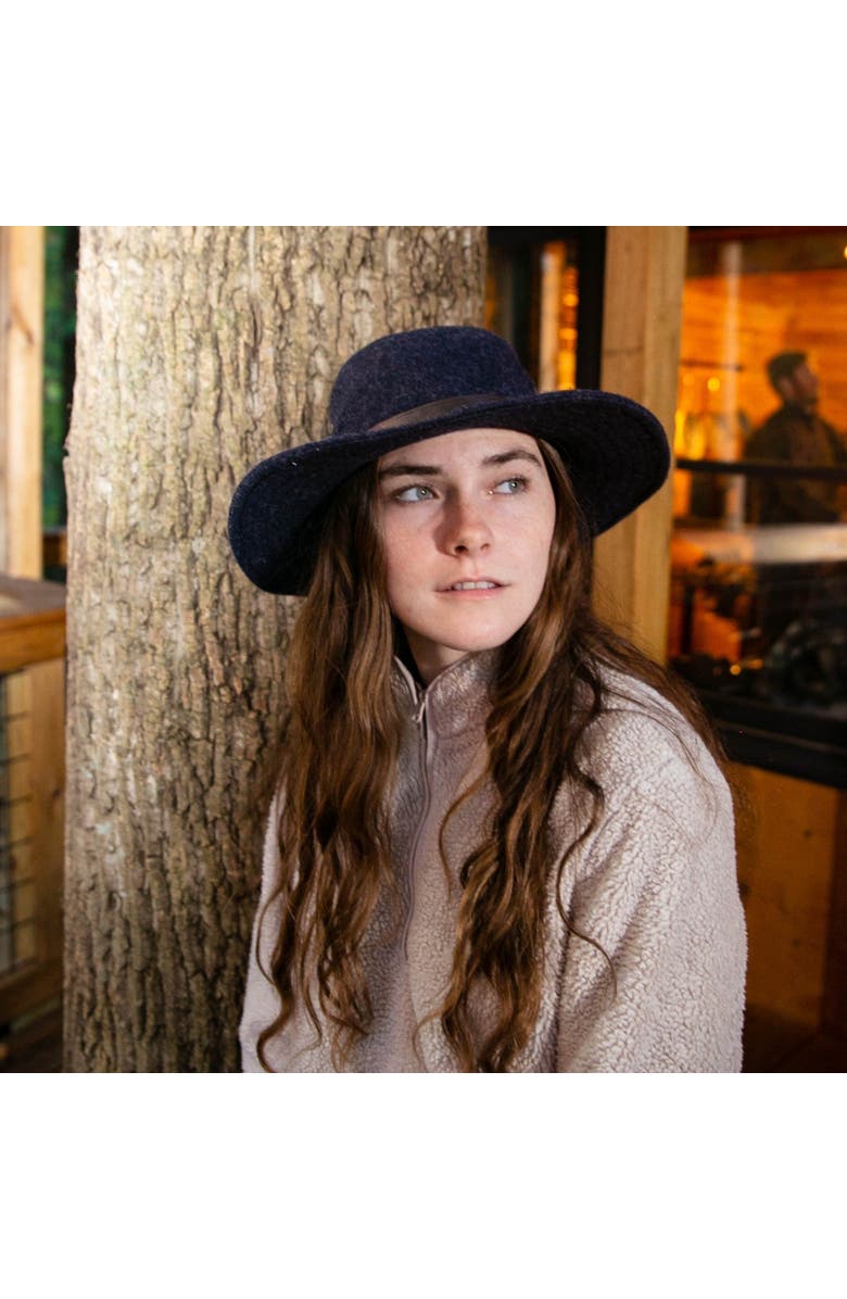 Kanut Sports Hugh Women's Wool Safari Hat, Alternate, color, Dark Heather Navy