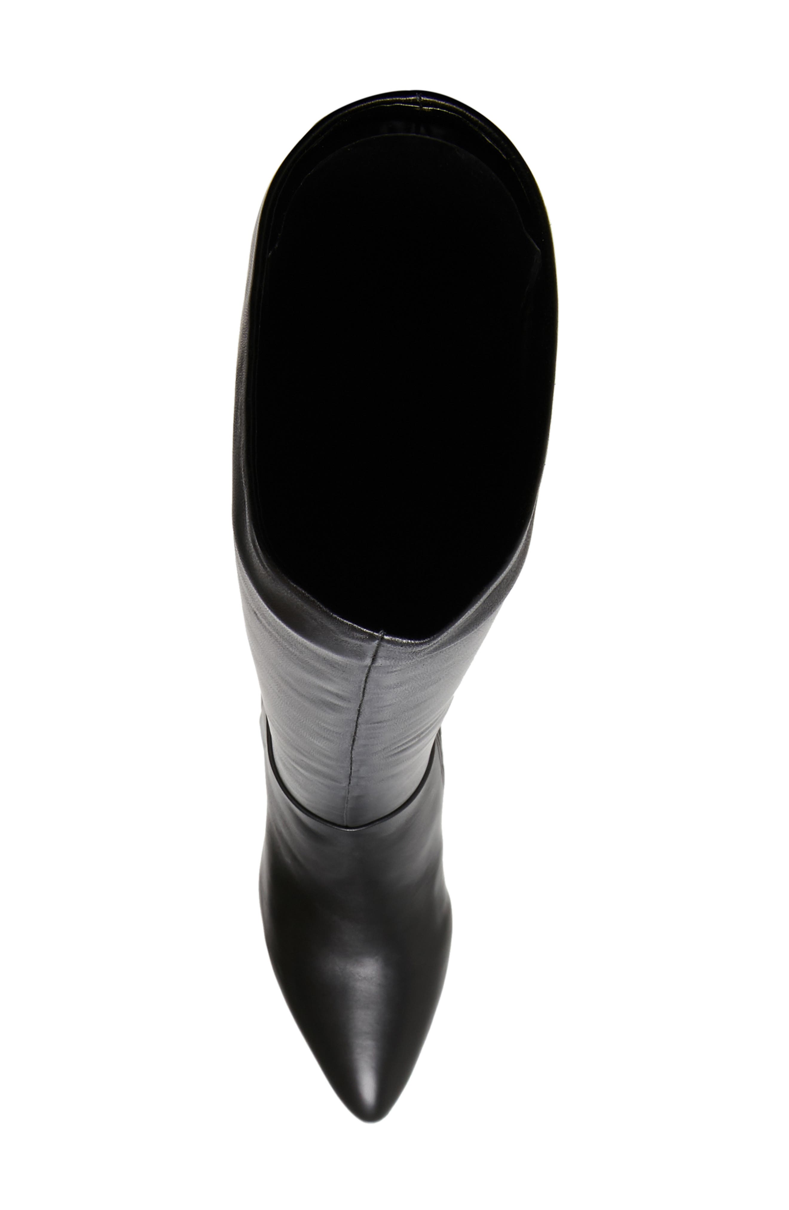 Limo Pointed Toe Boot, Alternate, color, BLACK FAUX LEATHER