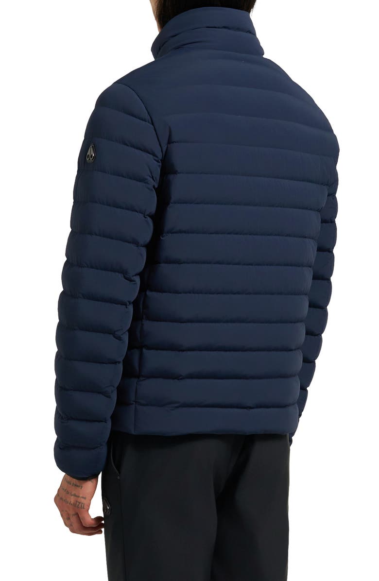 Moose Knuckles Laki Water Repellent Quilted Down Jacket, Alternate, color, Navy