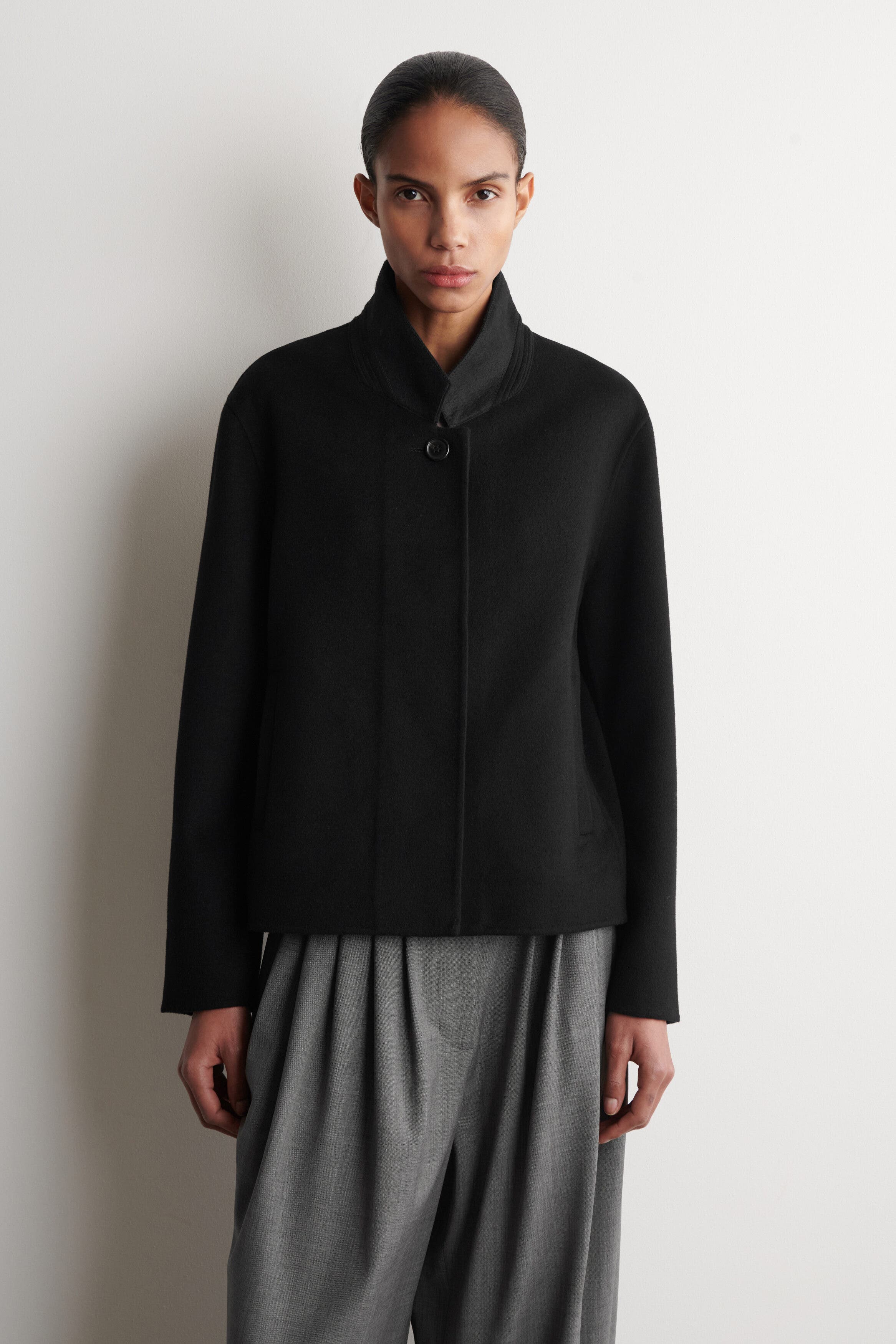 Structured Double-Faced Wool Jacket - image 2
