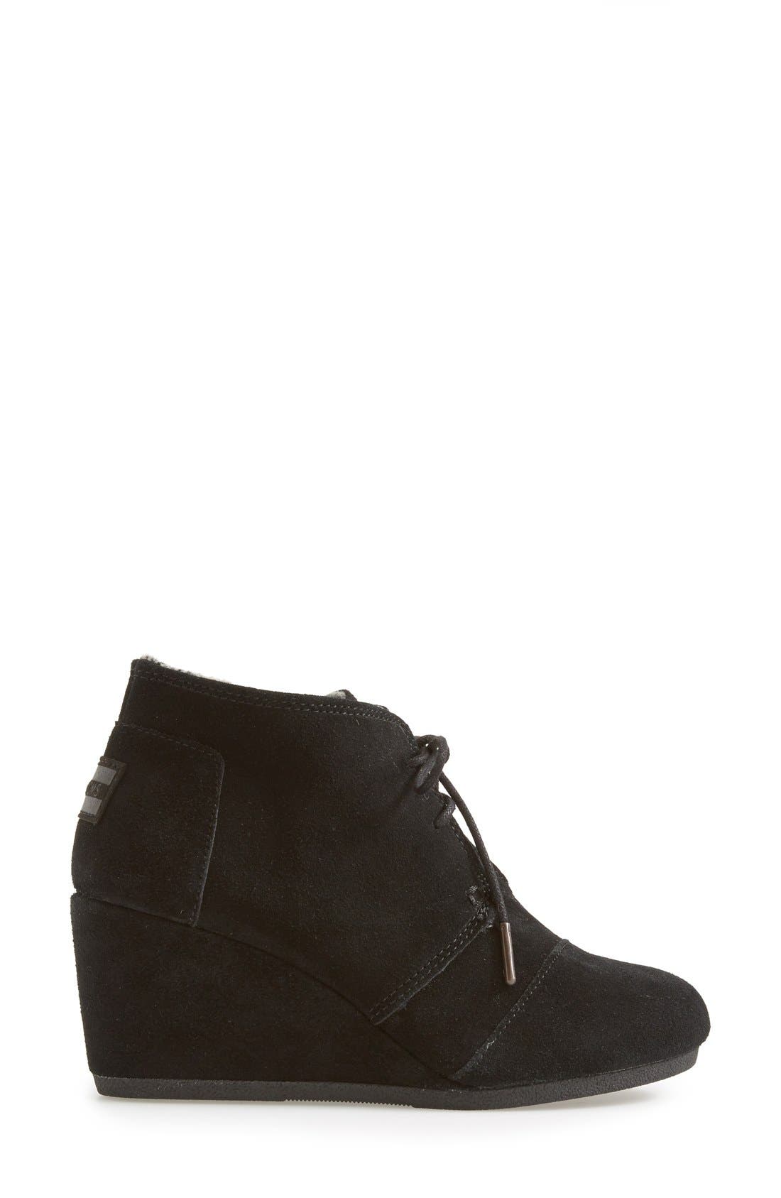 TOMS 'Desert' Wedge Bootie, Alternate, color, 