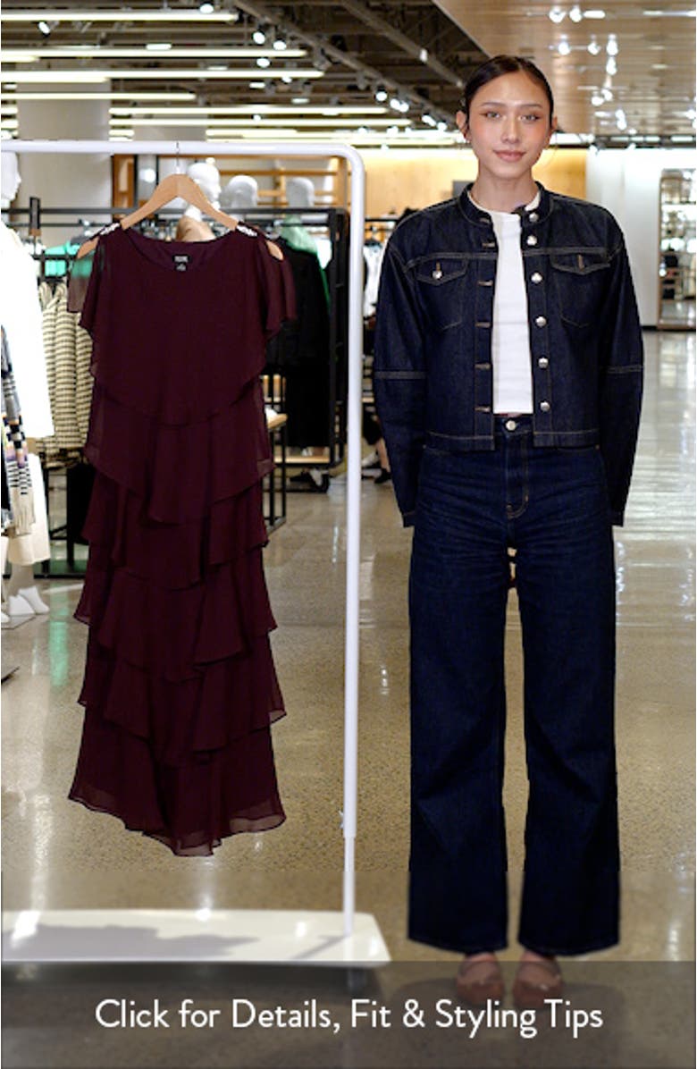 Tiered Chiffon Midi Dress, sales video thumbnail