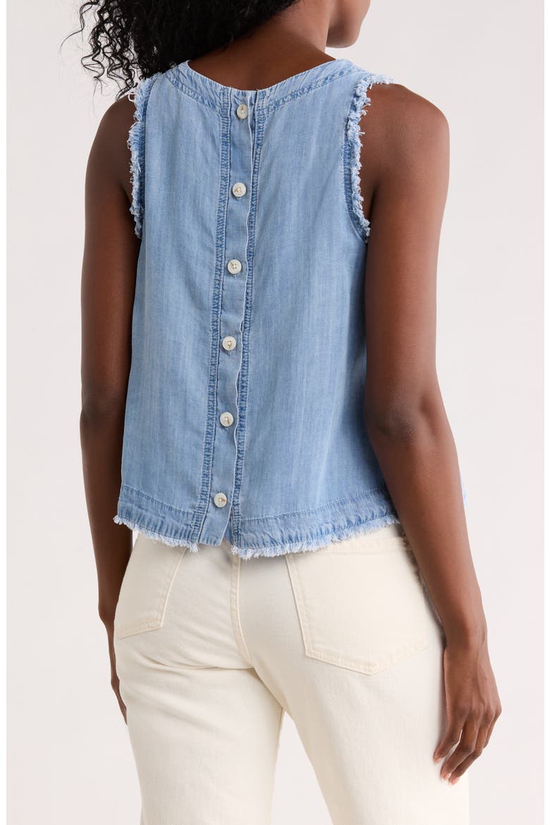Floral Embroidered Chambray Shell, Alternate, color, WASHED DENIM EMBROIDERY
