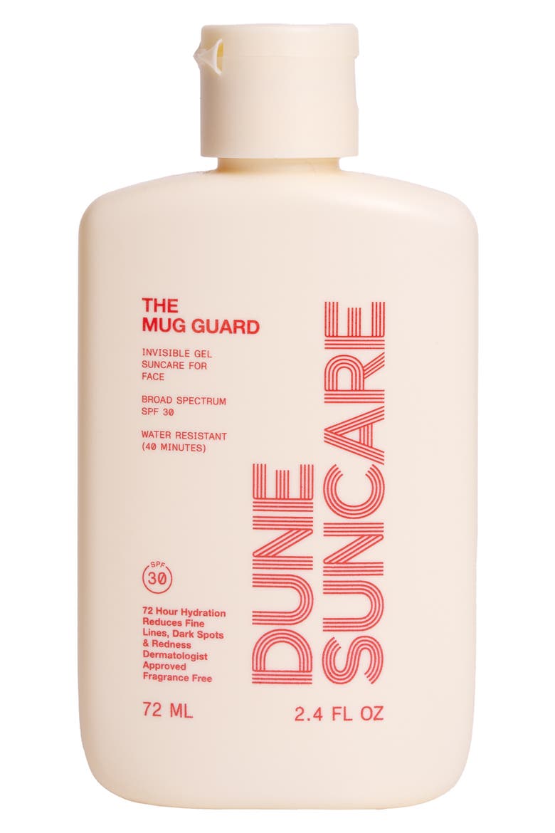 The Mug Guard Invisible Gel Face Sunscreen Broad Spectrum SPF 30, Main, color, NO COLOR