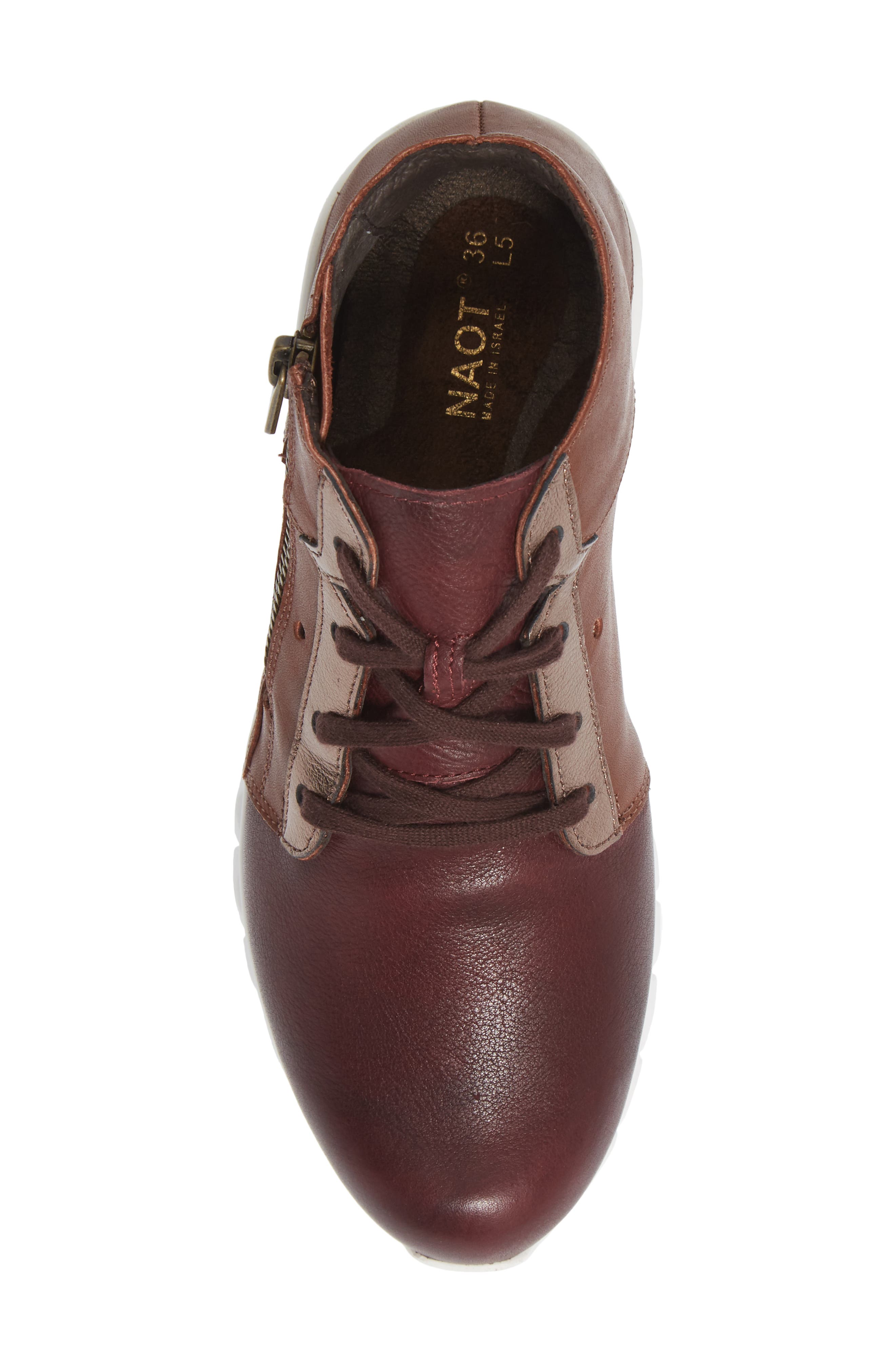 Polaris High Top Sneaker, Alternate, color, SOFT BORDEAUX/ SOFT CHESTNUT