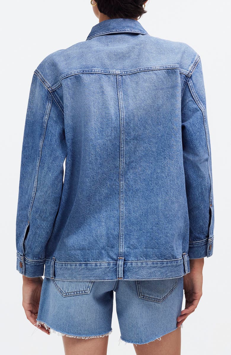 Madewell Oversize Trucker Jean Jacket, Alternate, color, Sentell Wash
