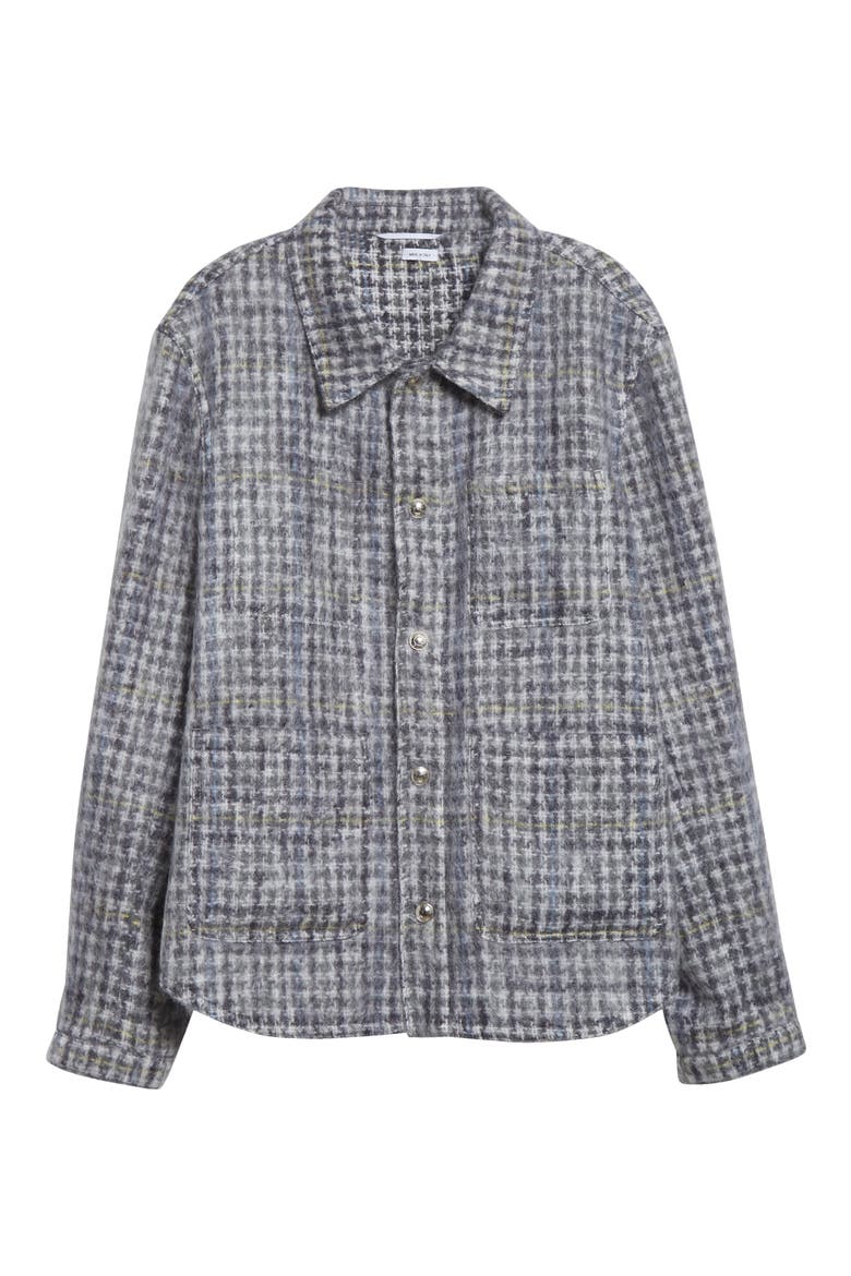 Gunclub Check Mohair Utility Jacket, Main, color, BLACK/ WHITE