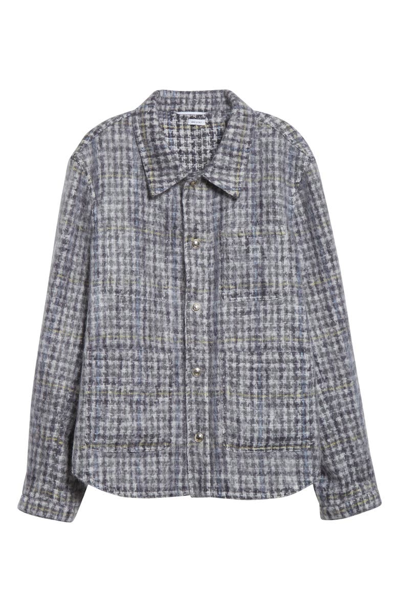 Thom Browne Gunclub Check Mohair Utility Jacket, Main, color, Black/ White