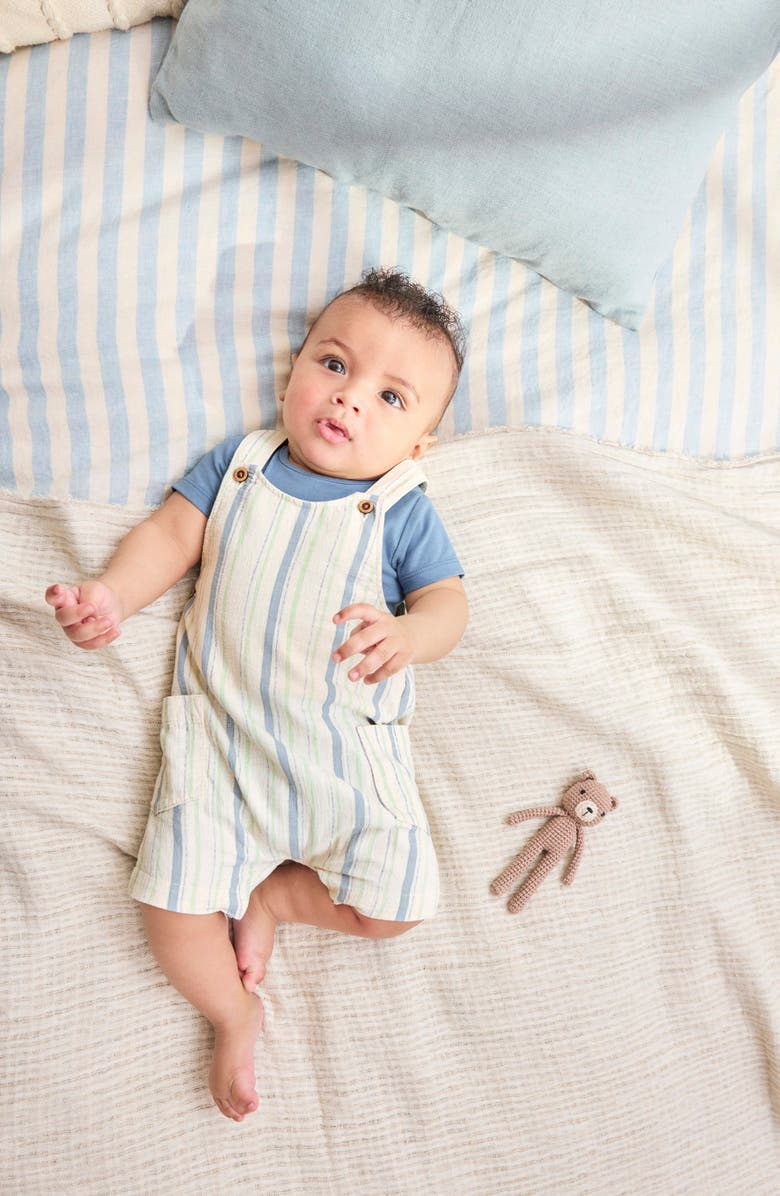 NEXT Stripe Romper & Bodysuit Set, Alternate, color, Blue