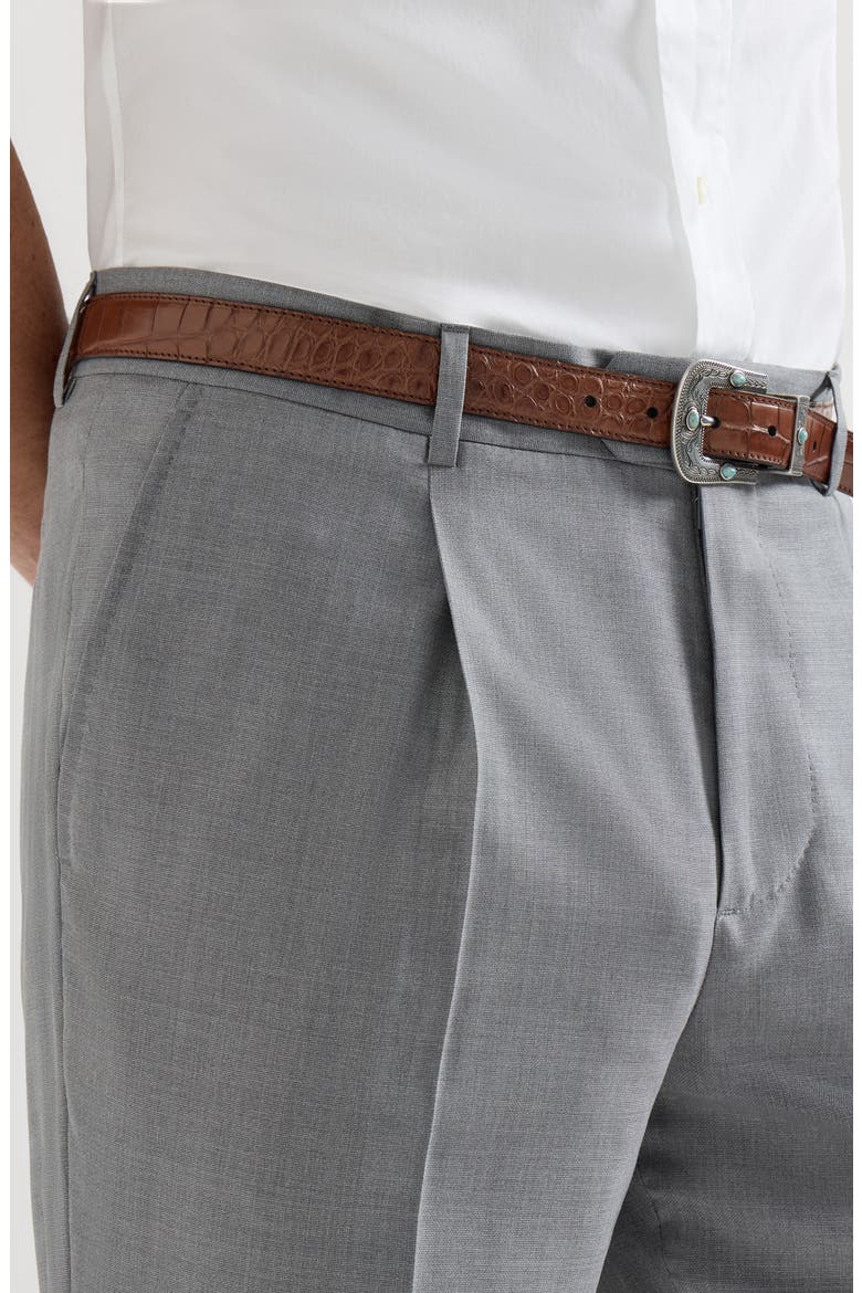 Hopsack trousers, Alternate, color, Grey