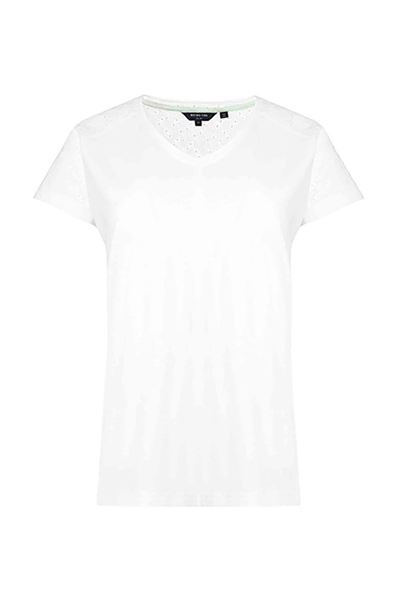 Pernille Cutaway T-Shirt, Alternate, color, White