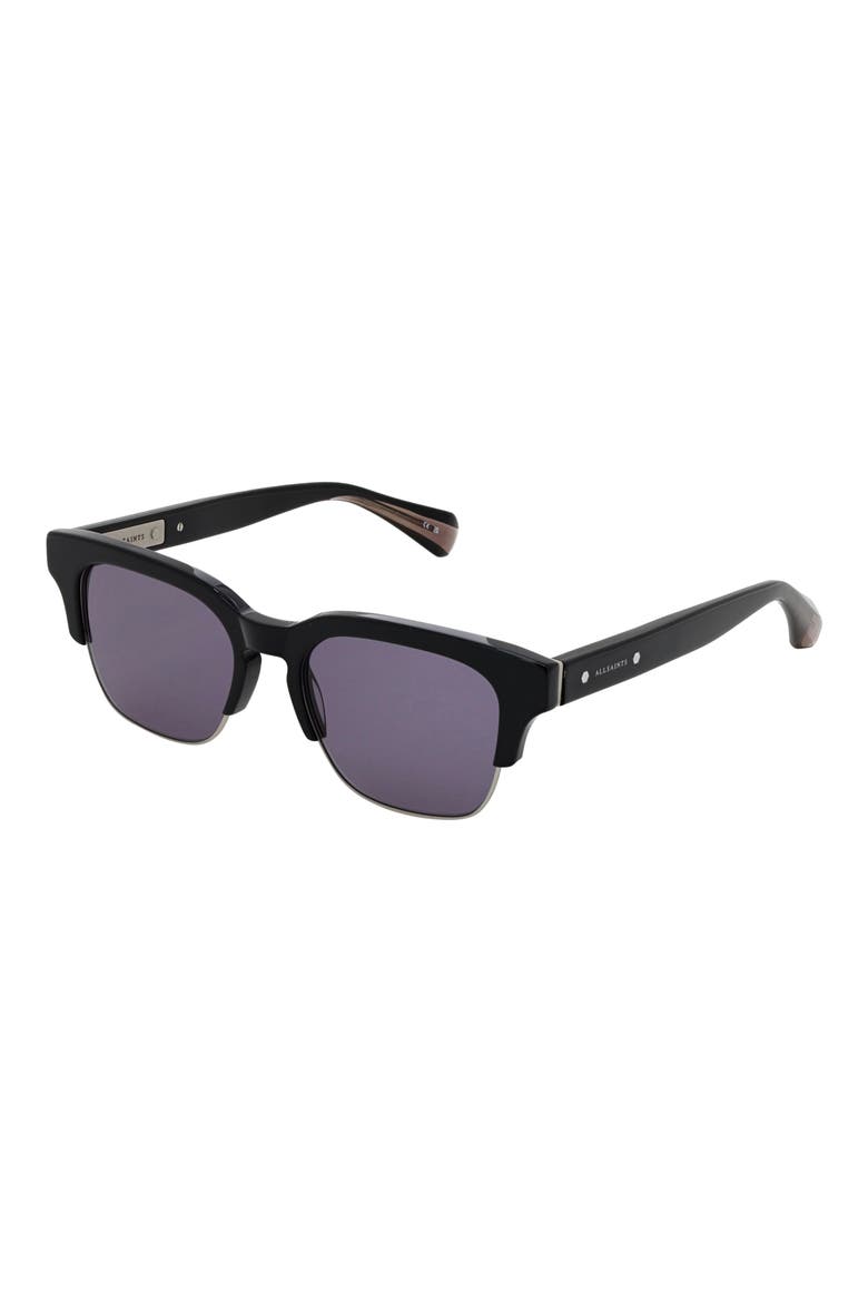 Zinner 51mm Square Sunglasses, Alternate, color, GLOSS BLACK
