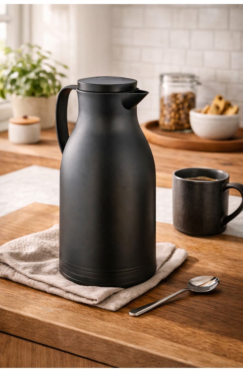 CILIO Monza Premium Insulated Server, Durable Glass Liner, 34 fl. Oz, Alternate, color, Black