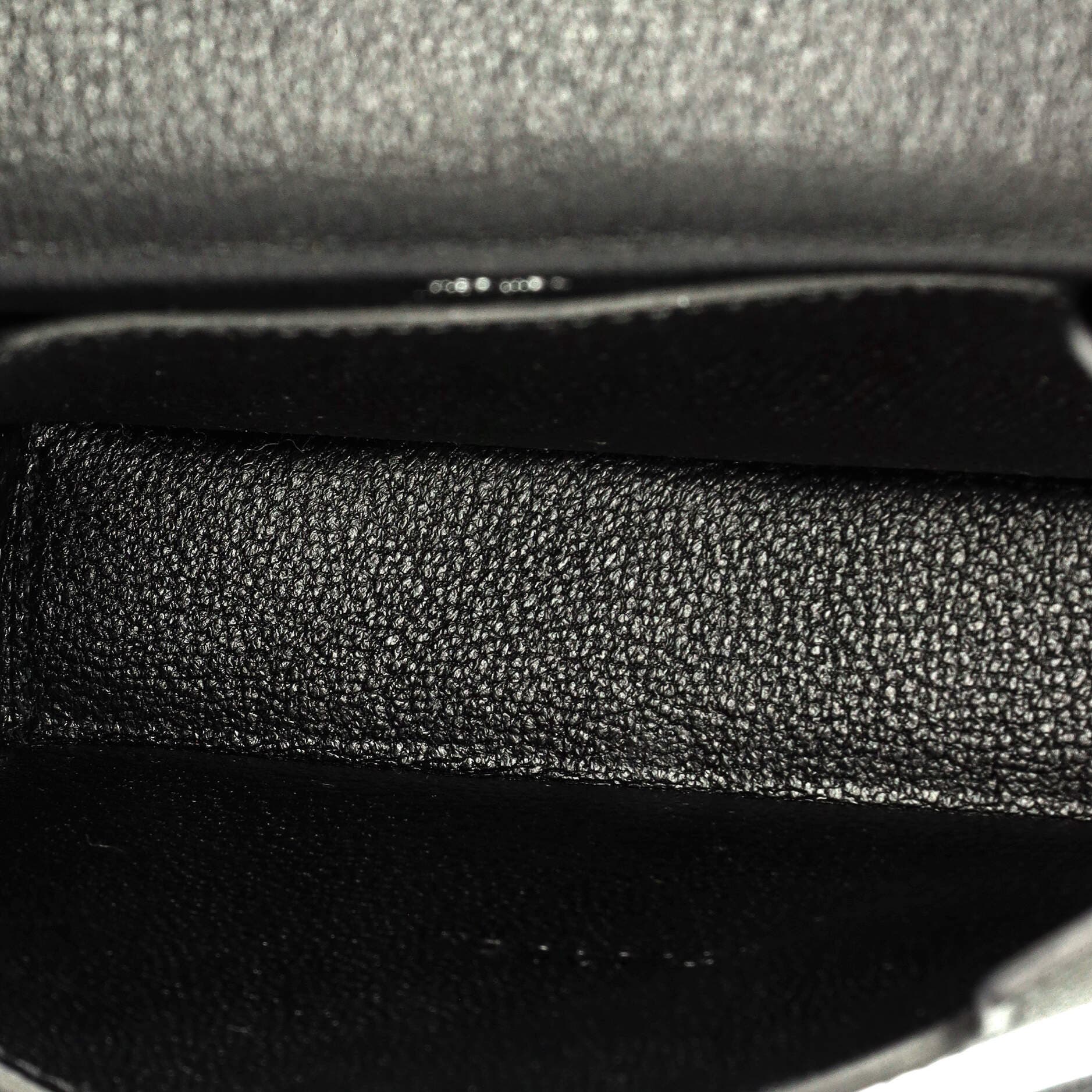 Pre-Owned Hermes Kelly Multi Pocket To Go Pouch Epsom, Alternate, color, Noir