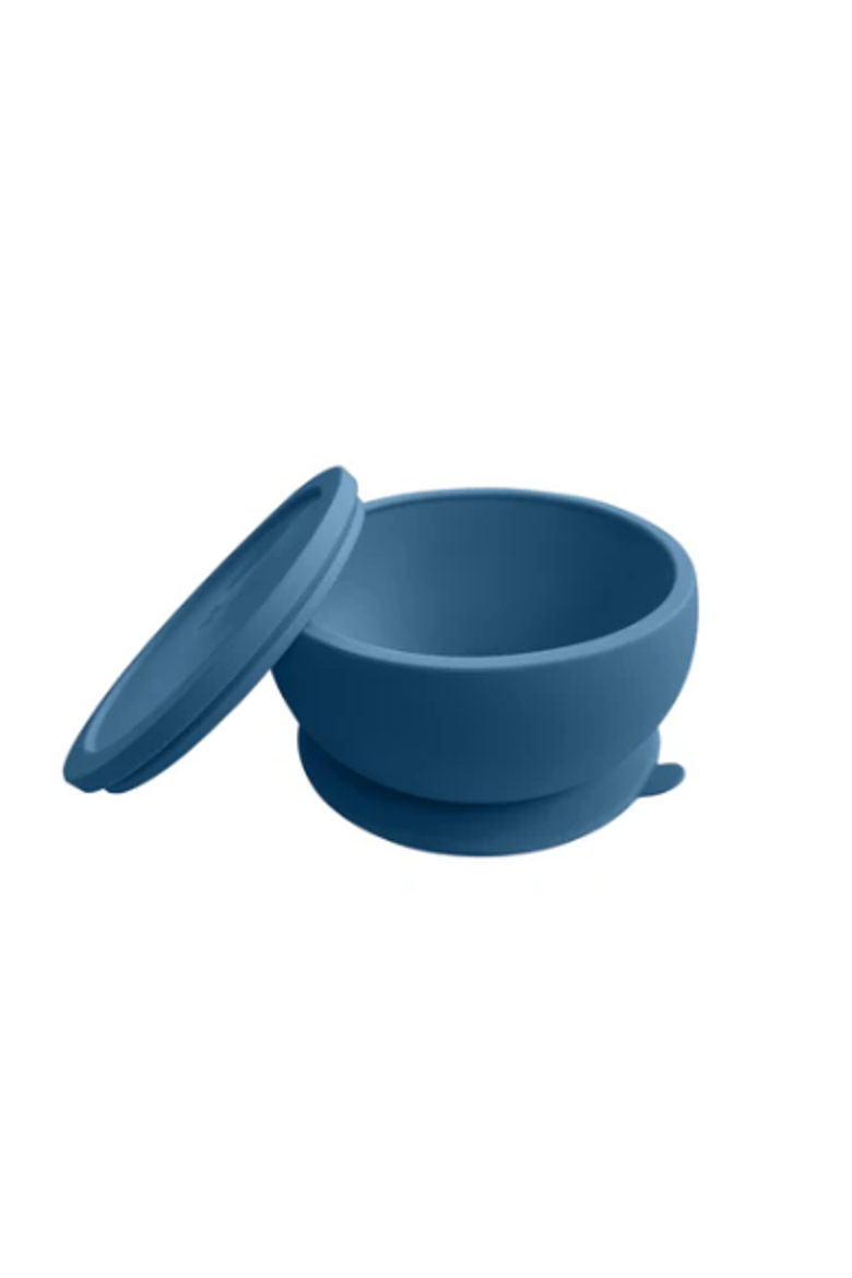 Octopod® Silicone Baby Suction Bowl - Lid, Alternate, color, Space Blue
