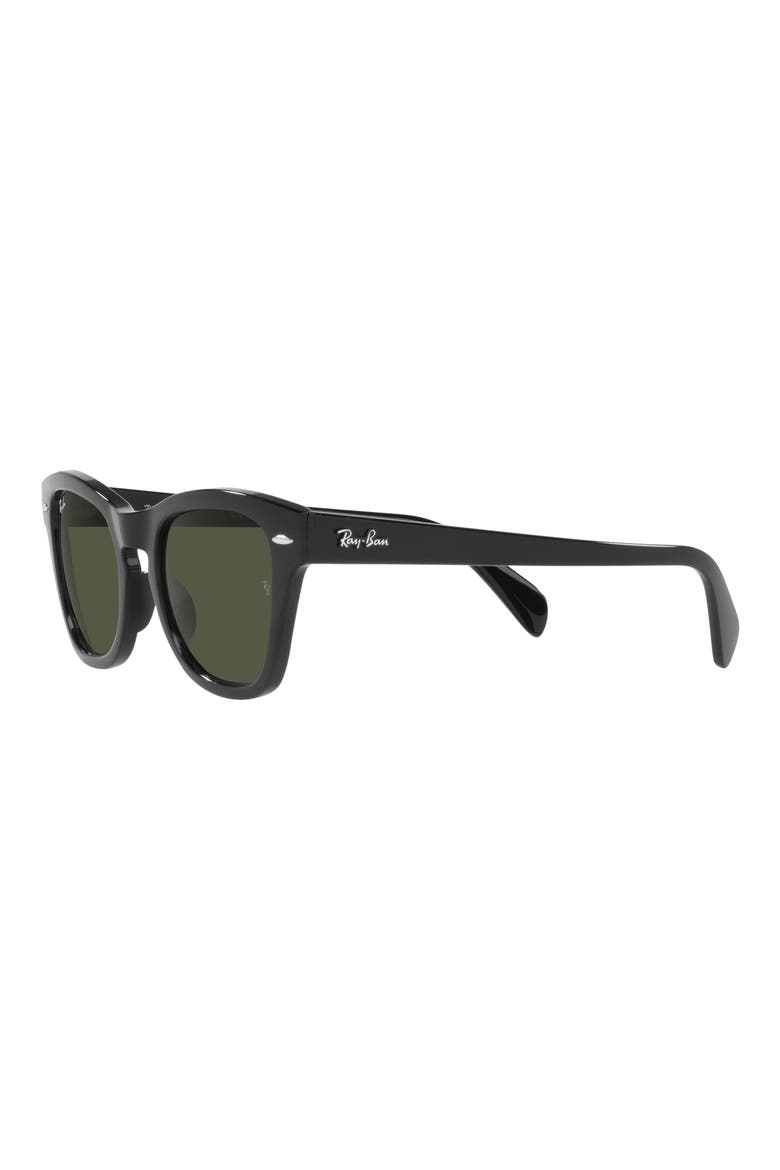50mm Square Sunglasses, Alternate, color, BLACK