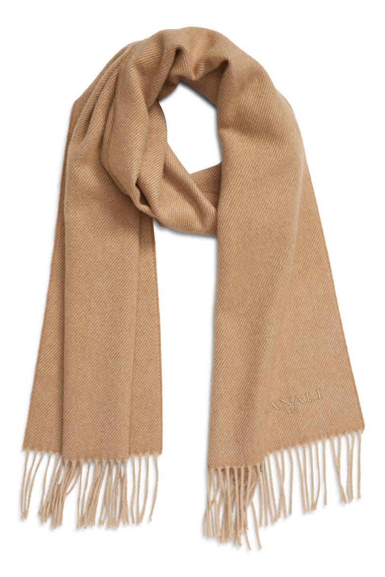 Camel Hair Scarf, Main, color, BEIGE