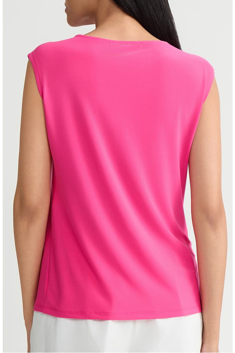 Twist Cap Sleeve Shell, Alternate, color, PINK PERFECTION