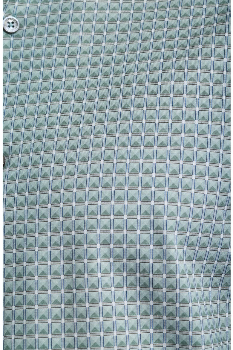 Devon OoohCotton® Tech Patterned Shirt, Alternate, color, AVOCADO
