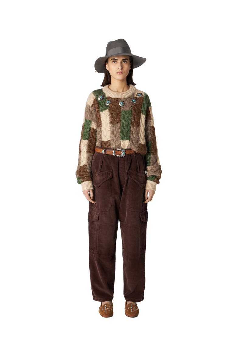 Vintage Corduroy Trousers, Alternate, color, Brown