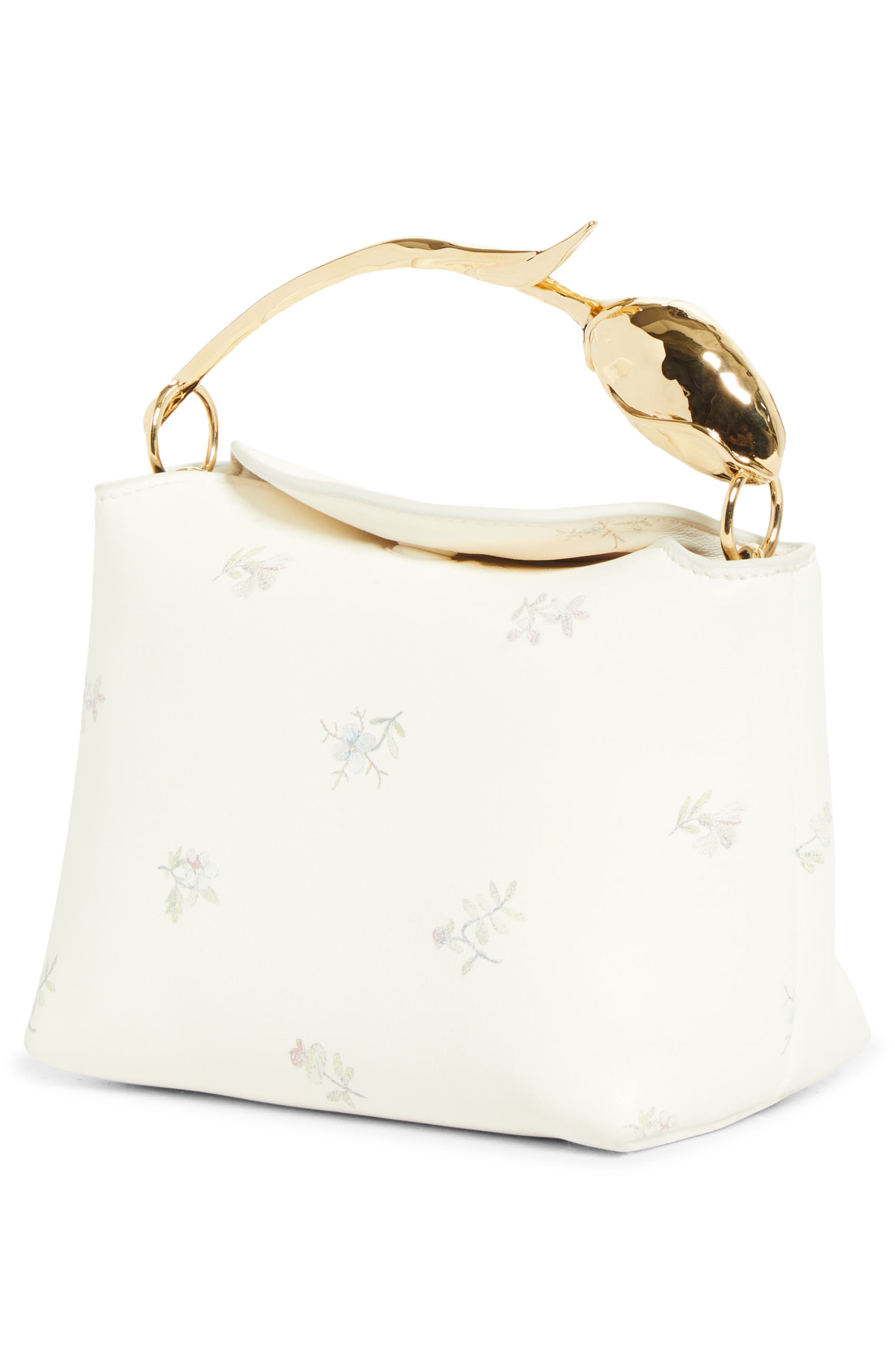 Erdem Mini Bloom Bag, Alternate, color, Natural