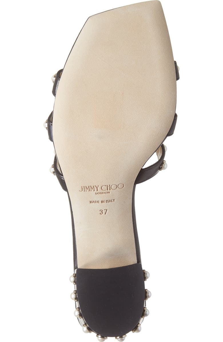 Jimmy Choo Hazal Imitation Pearl Cage Slide Sandal, Alternate, color,