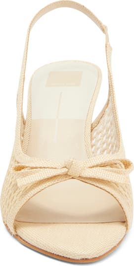 Misa Raffia Slingback Pump