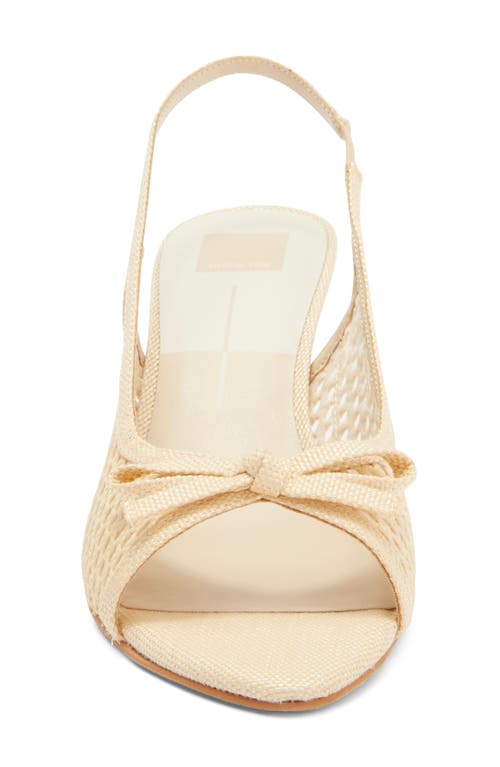 Dolce Vita Misa Raffia Slingback Pump In Natural Raffia