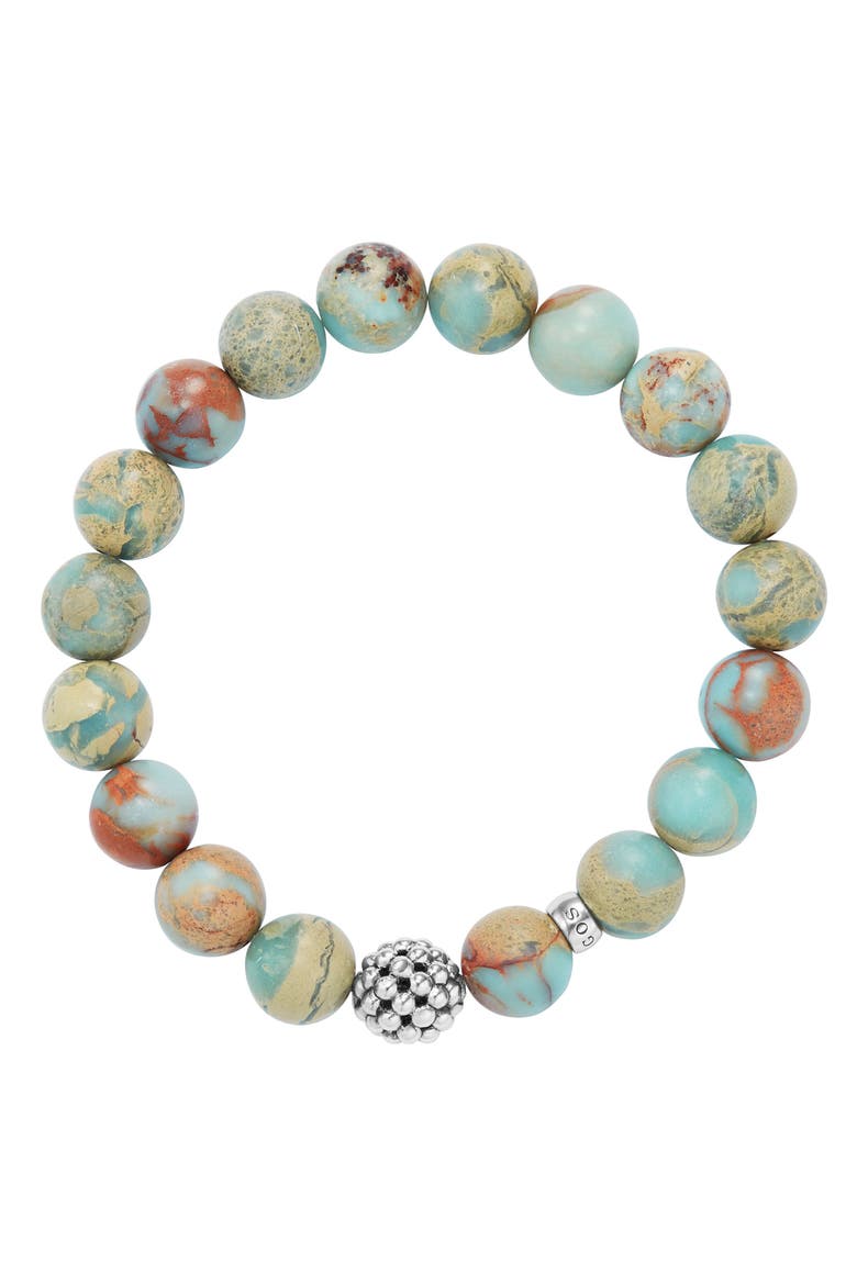 Bead Stretch Bracelet, Alternate, color, TERRA JASPER