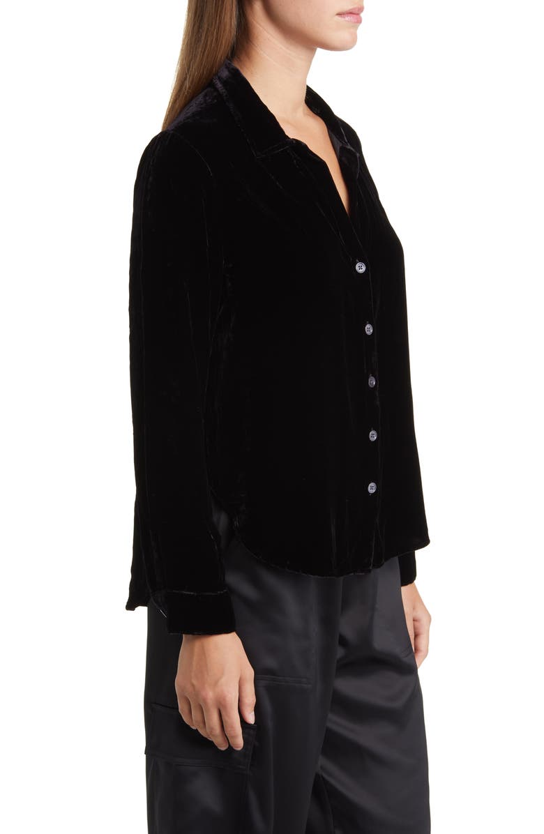 Bella Dahl Velvet Shirt, Alternate, color,