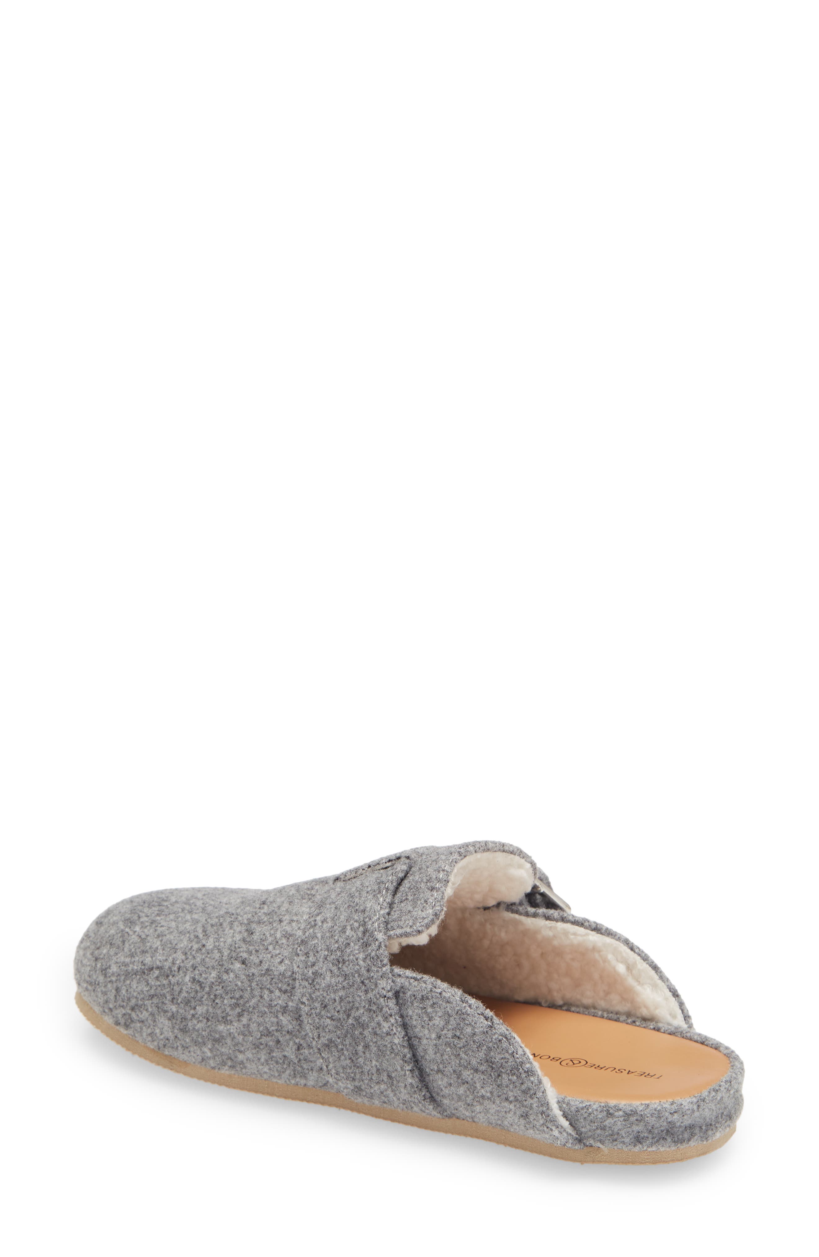 Mollie Faux Shearling Lined Mule, Alternate, color, GREY