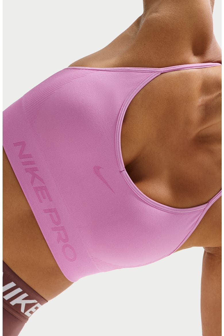 Pro Dri-FIT Seamless Sports Bra, Alternate, color, LIGHT MAGENTA