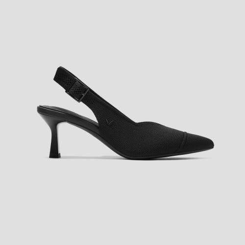 Vivaia Pointed-toe Slingback Sandals In Black