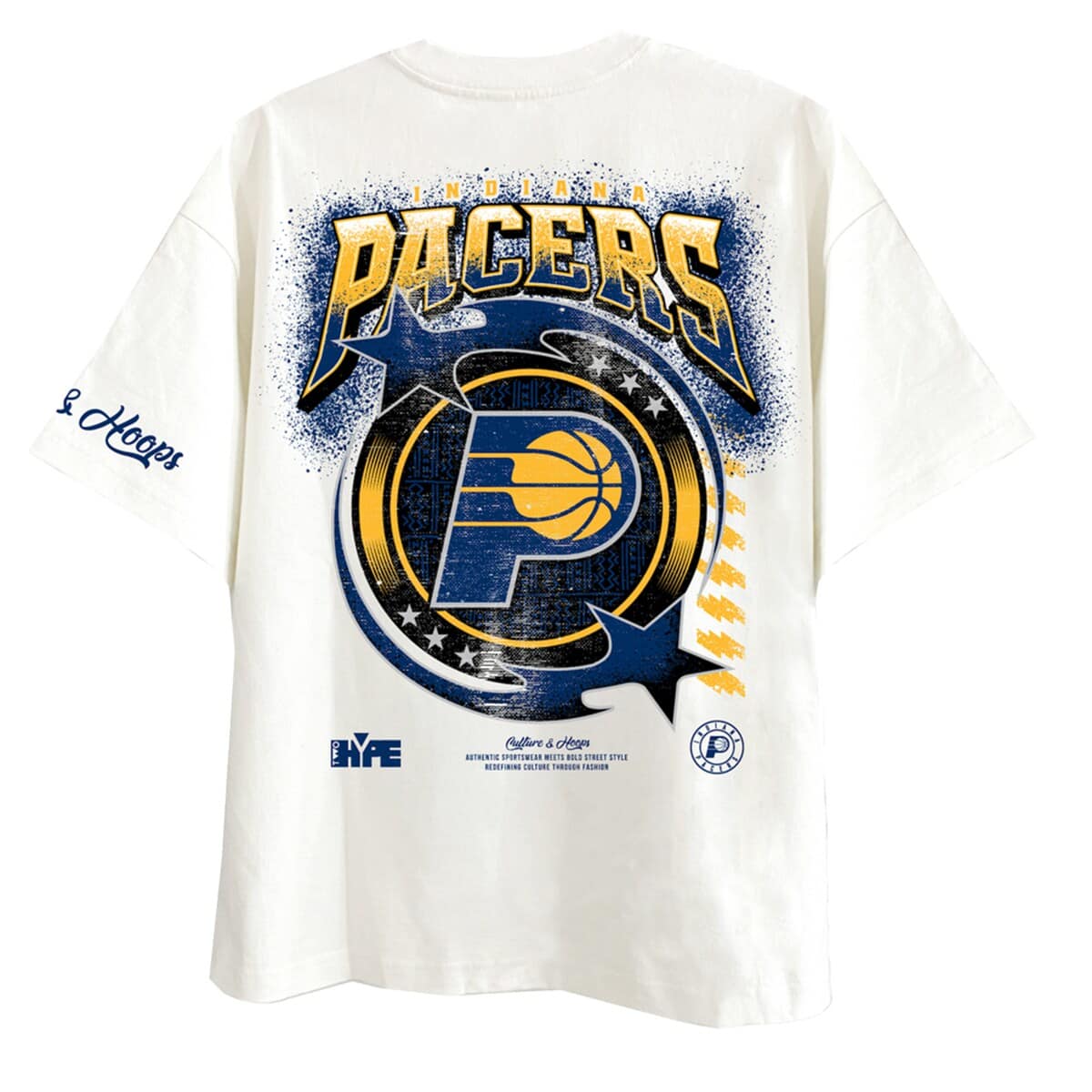 Two Hype Men's Two Hype Off White Indiana Pacers Drip & Dime Collection ...