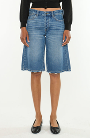 KanCan Daylin Low Slung Baggy Denim Jort Shorts