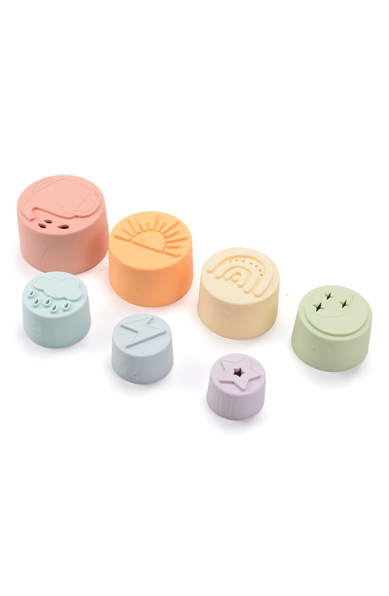 Loulou Lollipop Silicone Stacking Cup Toys, Alternate, color, 