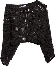 Aisling Camps Ripple Macramé Pullover Top