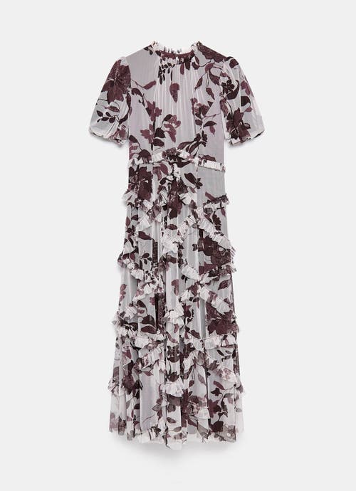 Mint Velvet Floral Printed Maxi Dress In Multi