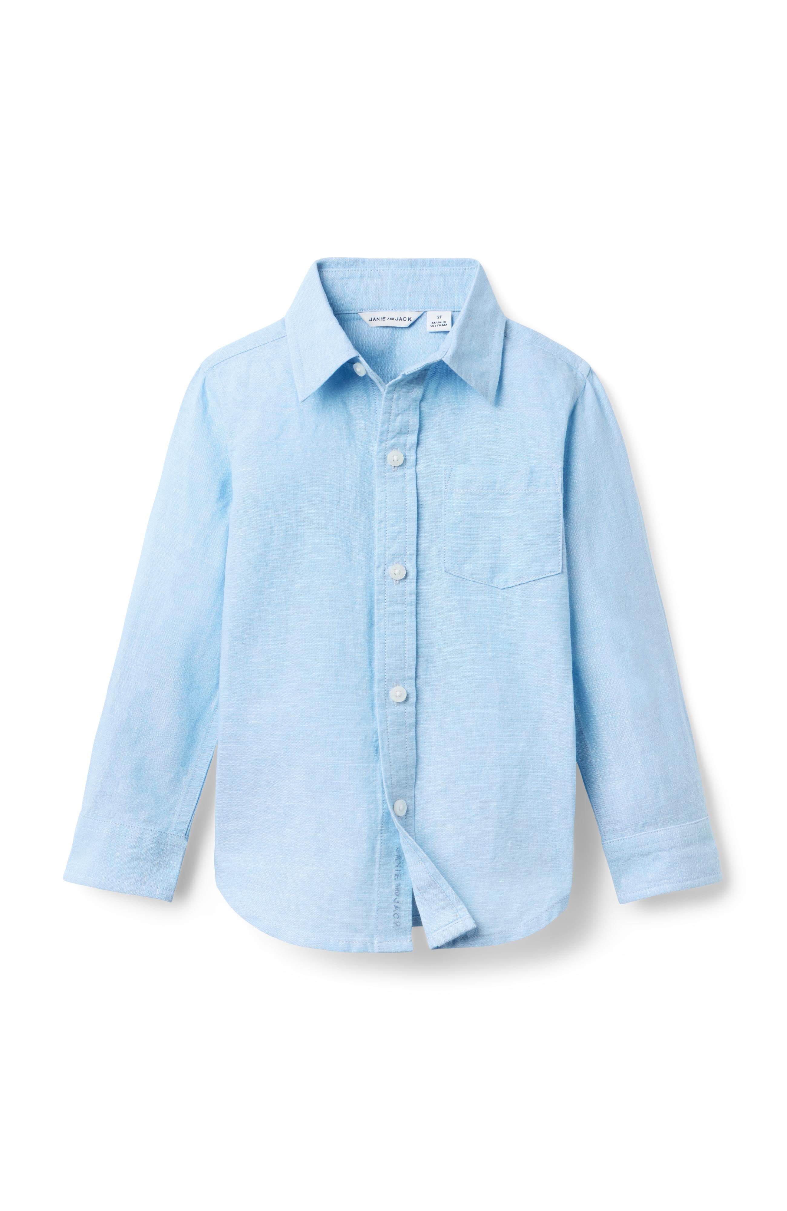 Janie and Jack The Linen-Cotton Shirt | Nordstrom