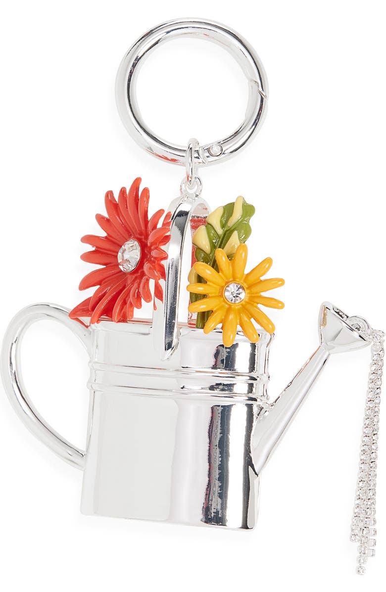 Chelsea28 Watering Can Bag Charm, Main, color, Orange Multi- Silver