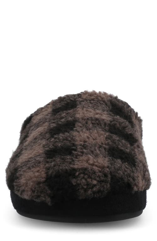 Taft Lance Faux Fur Slipper In Black