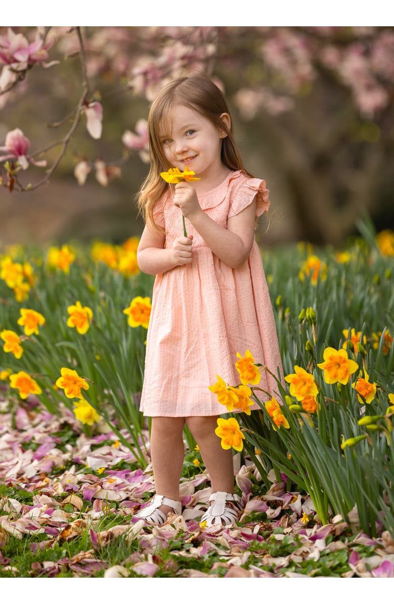 Mabel + Honey Jane Ruffled Short Sleeve Dress, Alternate, color, Pink