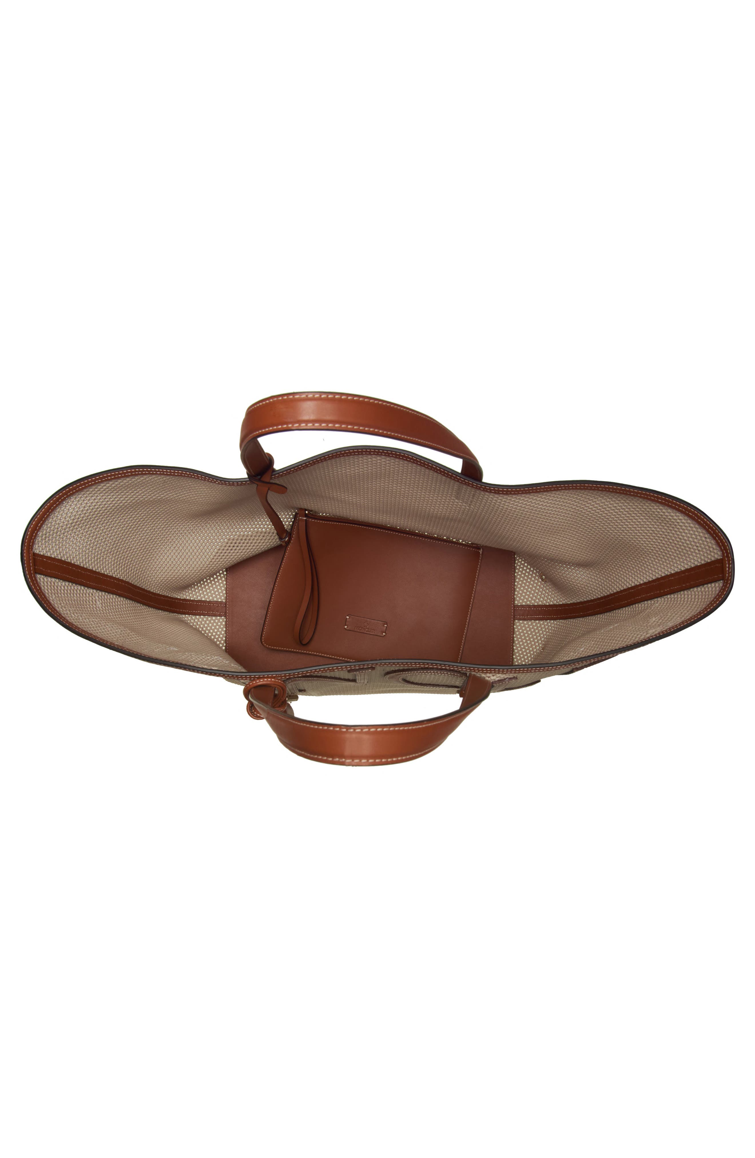 Moncler Very Large Mesh Tote Bag, Alternate, color, 035-Gardenia