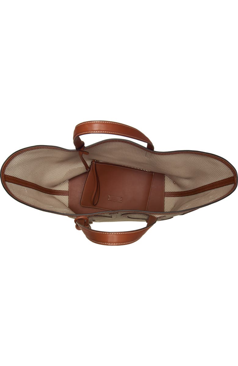 Moncler Very Large Mesh Tote Bag, Alternate, color, 035-Gardenia