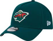 New Era Men's New Era Green Minnesota Wild Core A-Frame 9FORTY Adjustable Hat