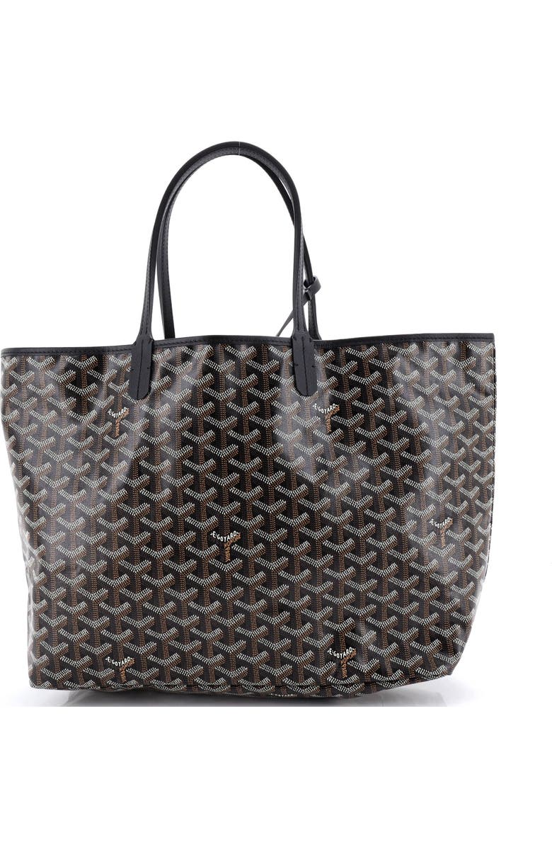 Pre-Owned Goyard Saint Louis Tote Coated Canvas PM, Main, color, Black