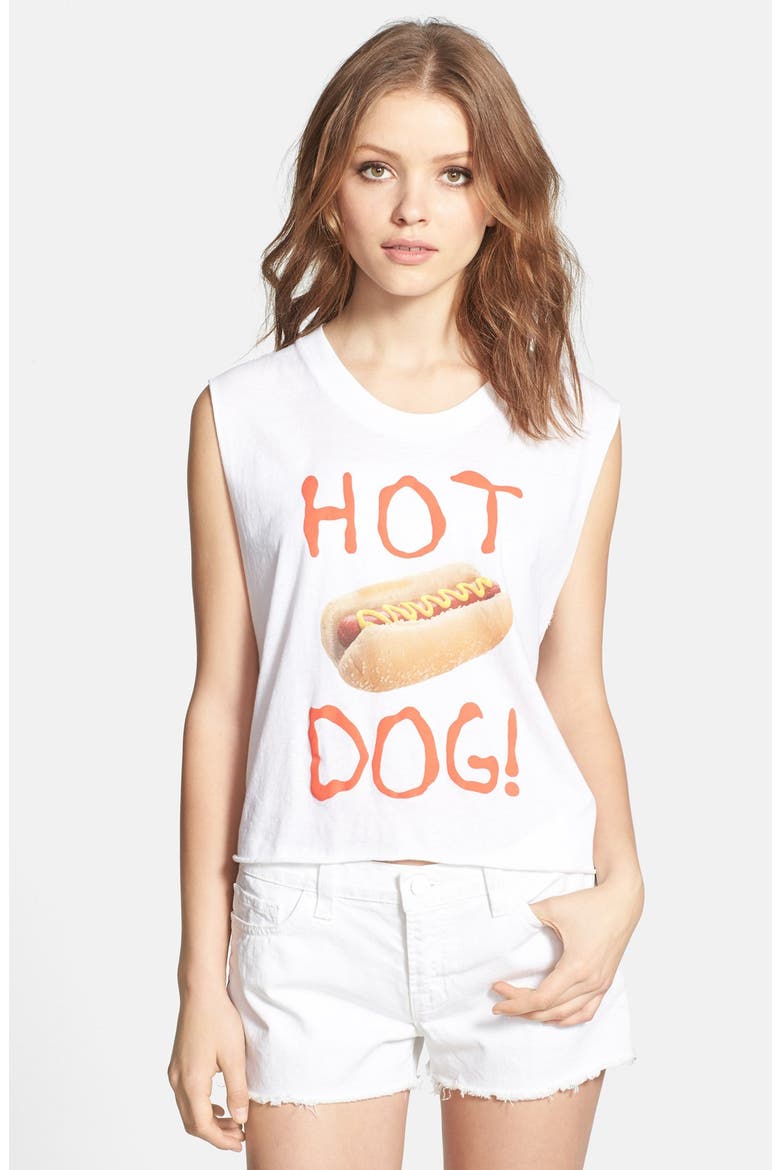 'Hot Dog Chad' Tank, Main, color, CLEAN WHITE