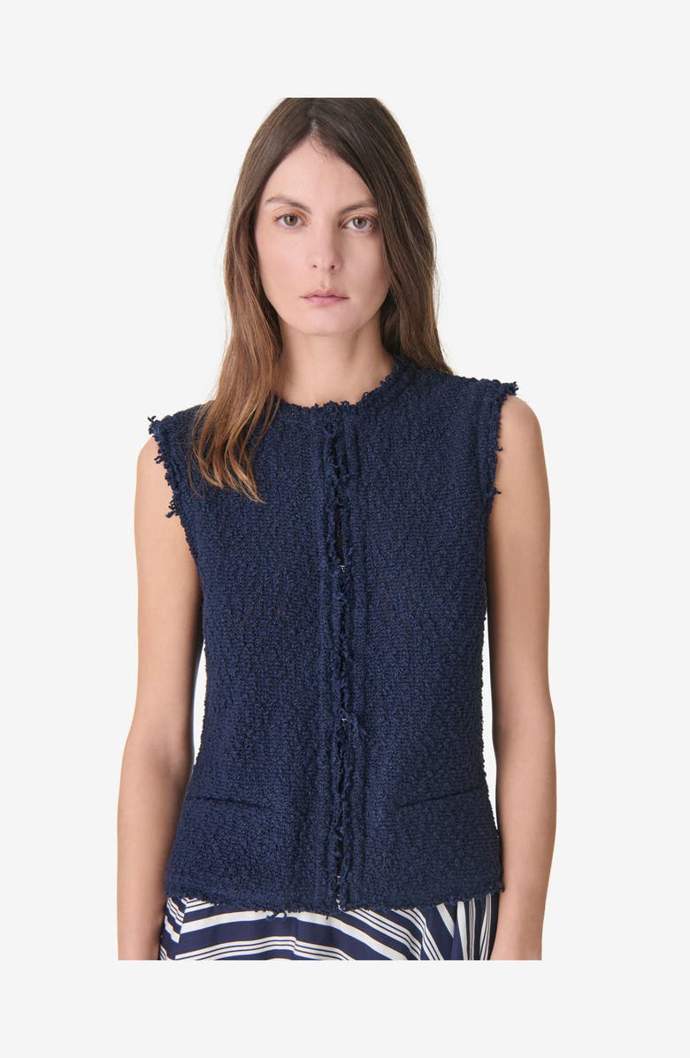 IRO Shanny Vest, Alternate, color, Anchor Blue