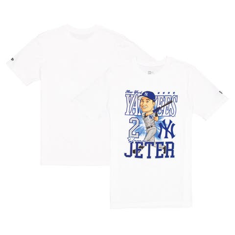 Men's New Era Derek Jeter White New York Yankees Caricature T-Shirt