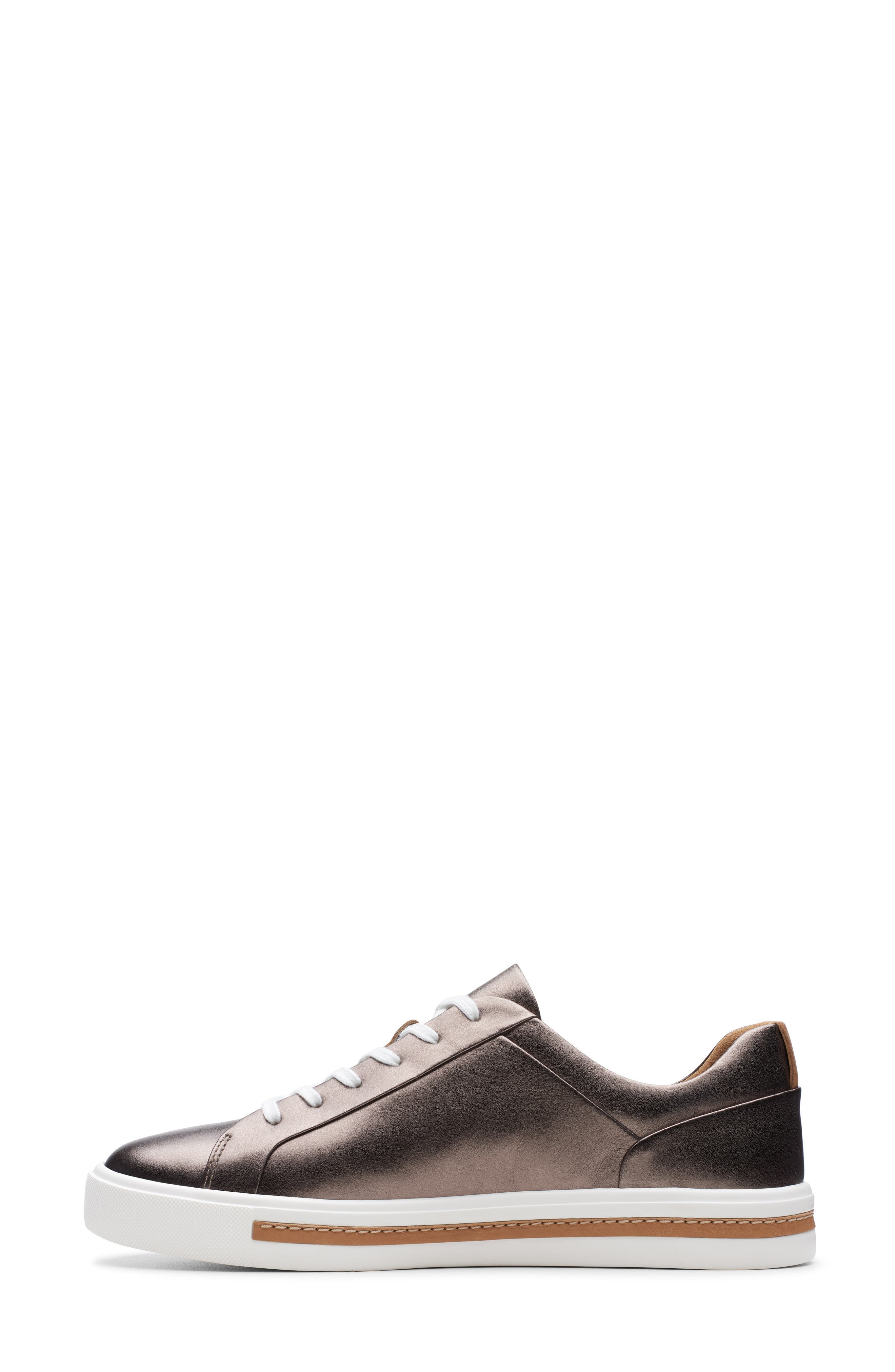 Un Maui Lace Sneaker, Alternate, color, PEBBLE METALLIC LEATHER